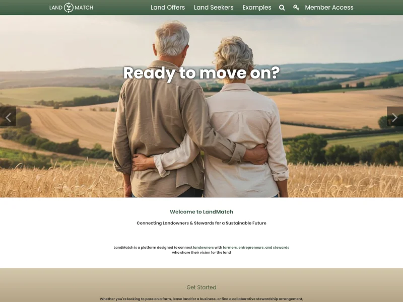 Land Match - Web Platform for Connecting Landowners & Land Seekers